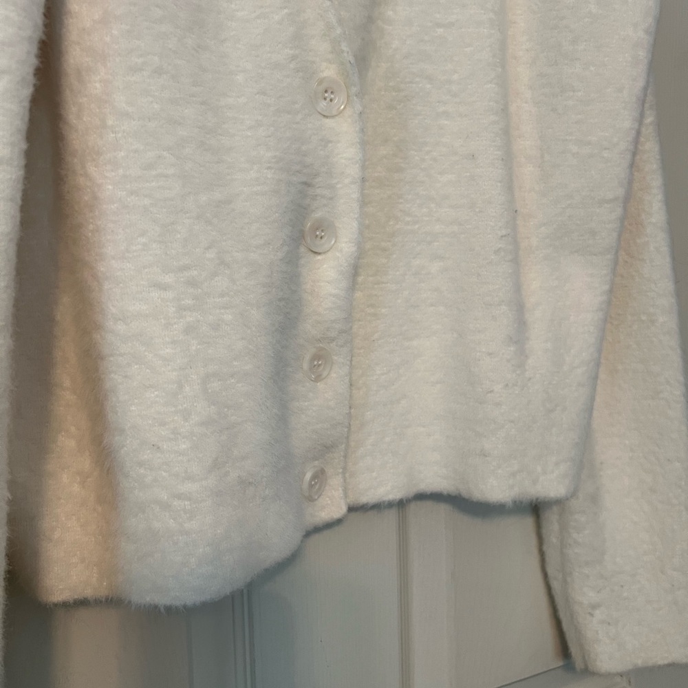 Rachel Zoe Cream Cardigan Sweater - Picture 2 of 6